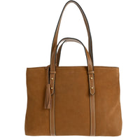 MILA - Grand sac fourre tout en cuir velours