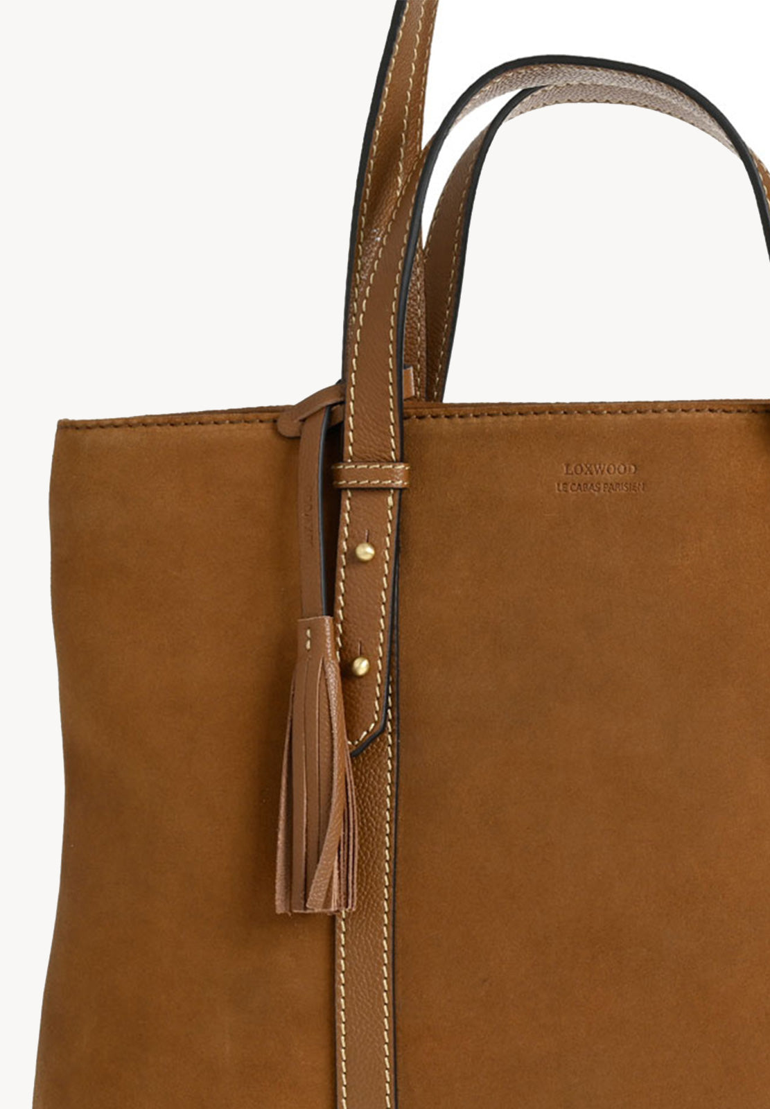 MILA - Grand sac fourre tout en cuir velours