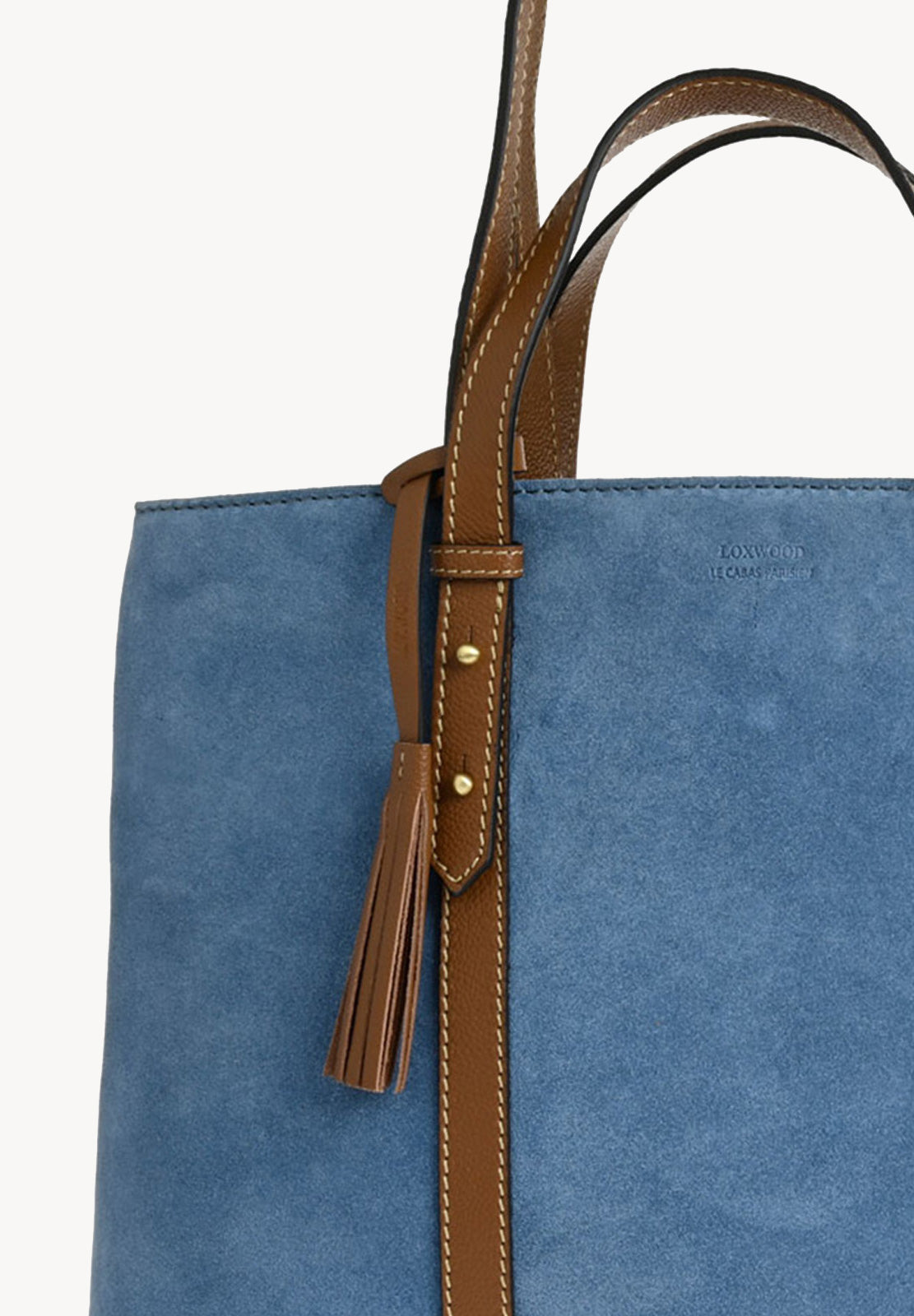 MILA - Grand sac fourre tout en cuir velours
