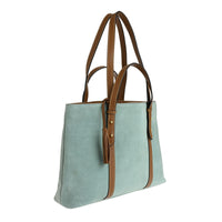 MILA - Large suede leather tote bag