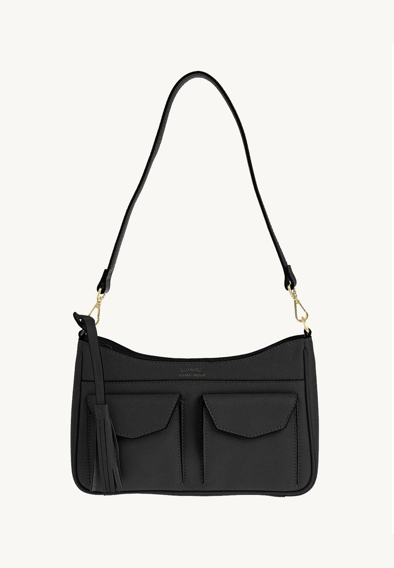 LISON - Grained leather shoulder bag