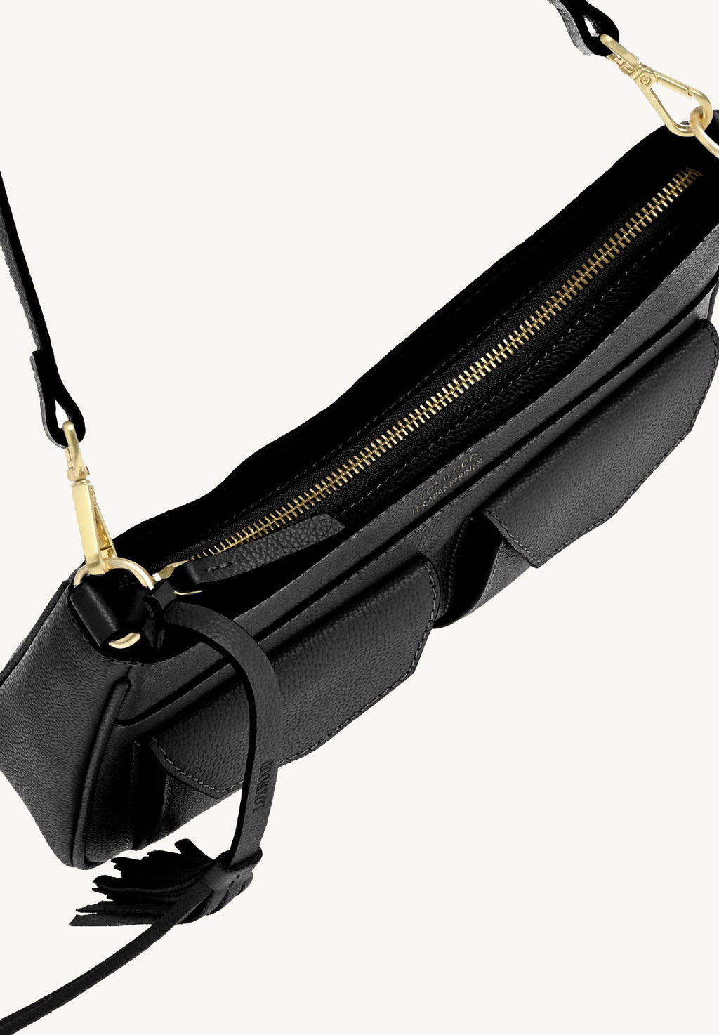 LISON - Grained leather shoulder bag