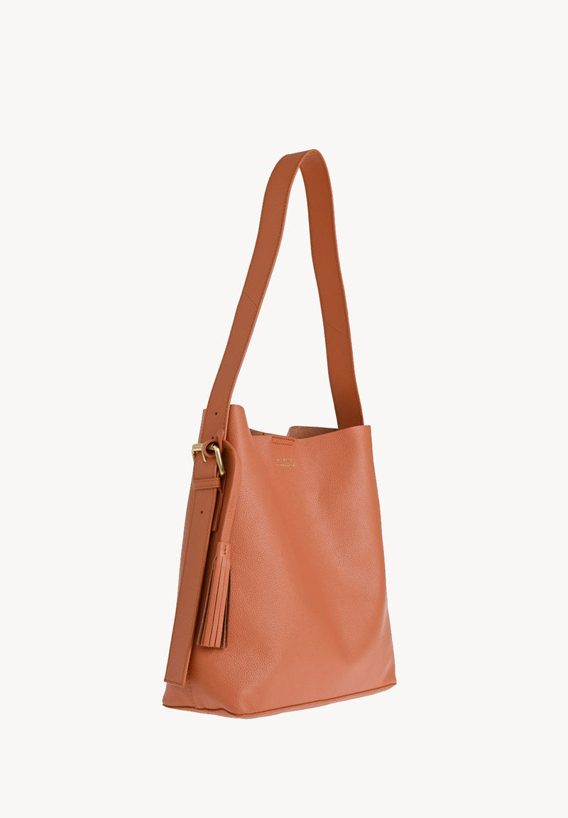 NAYA -  Sac épaule en cuir grainé