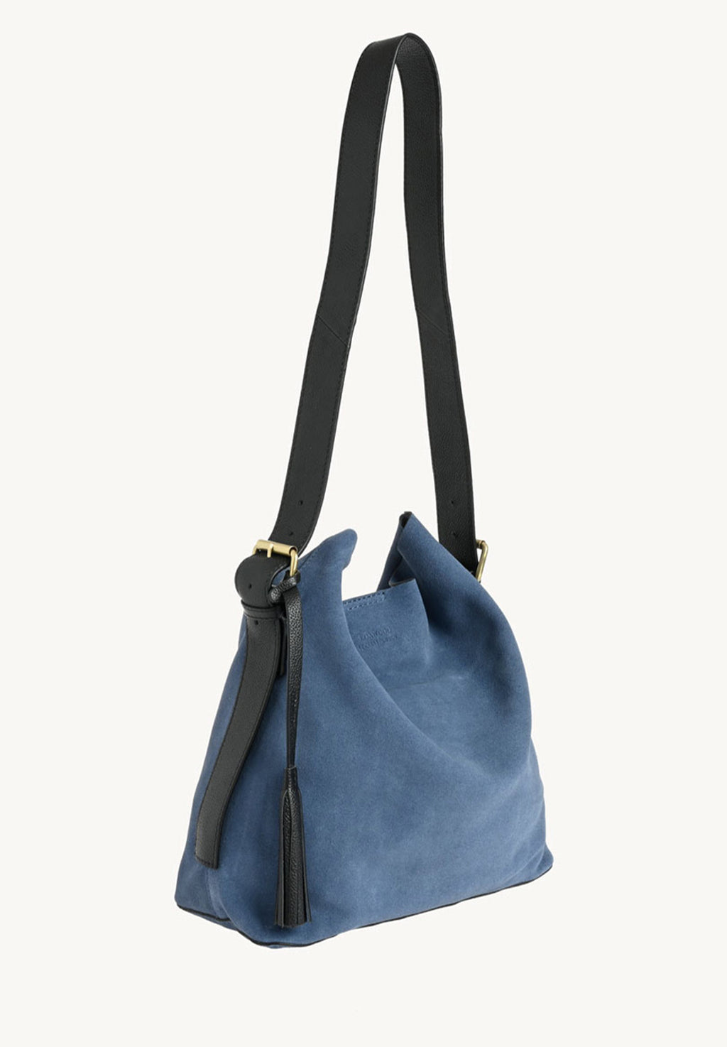 NAYA - Midnight Blue Suede Leather Shoulder Bag