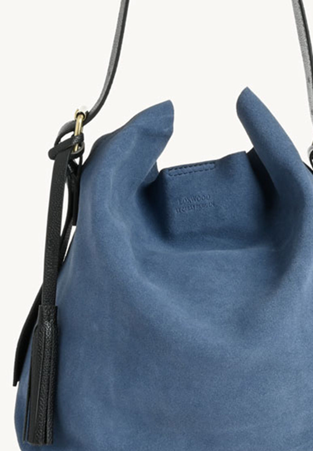 NAYA - Midnight Blue Suede Leather Shoulder Bag