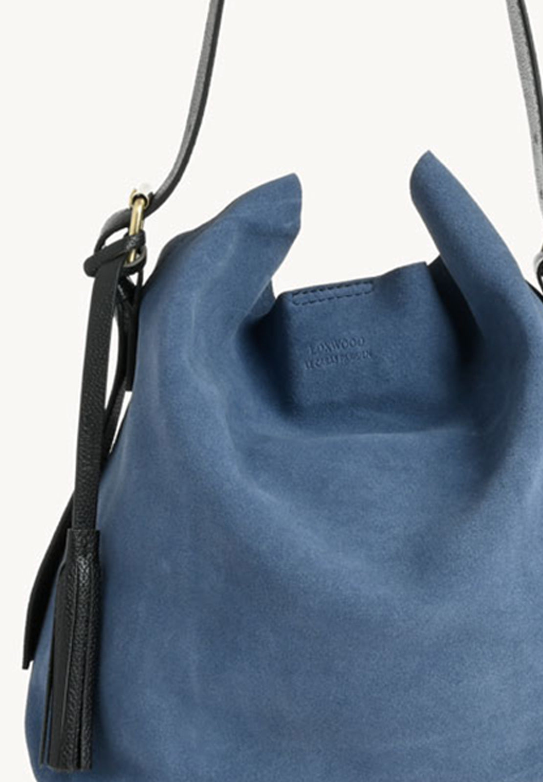 NAYA - Midnight Blue Suede Leather Shoulder Bag