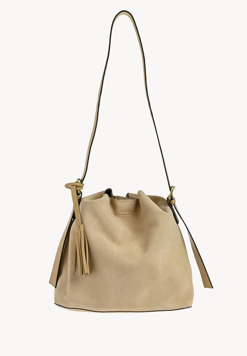 NAYA - Sac porté épaule en cuir velours