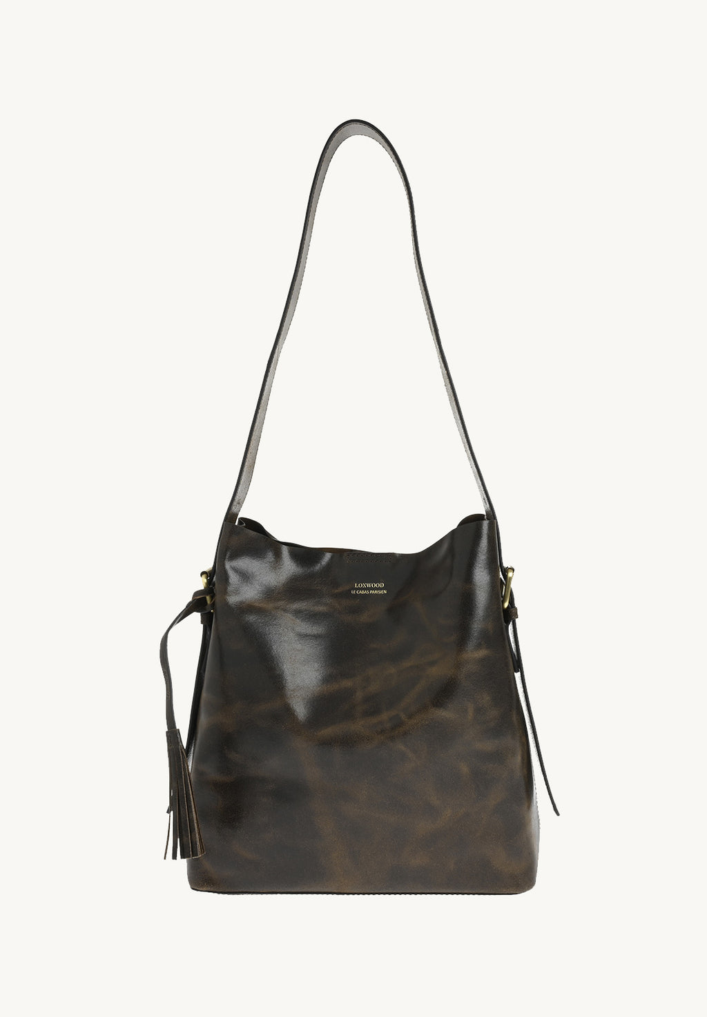 NAYA -  Sac épaule en cuir vintage