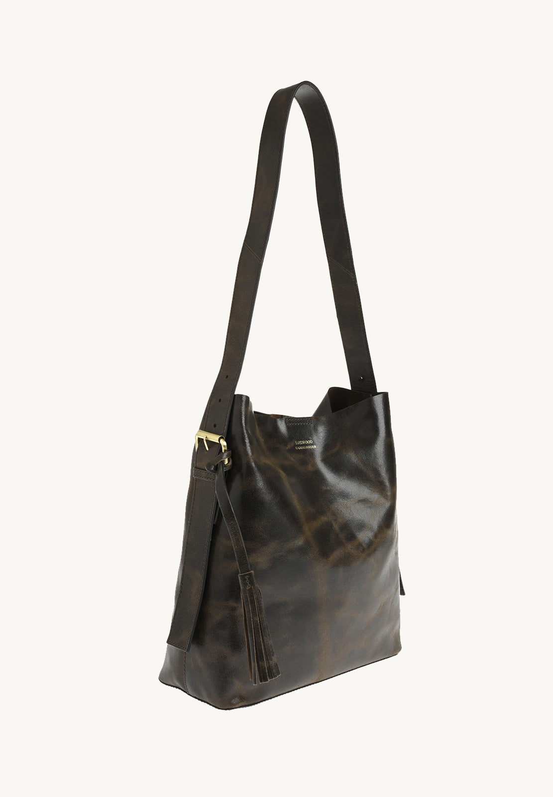 NAYA -  Sac épaule en cuir vintage