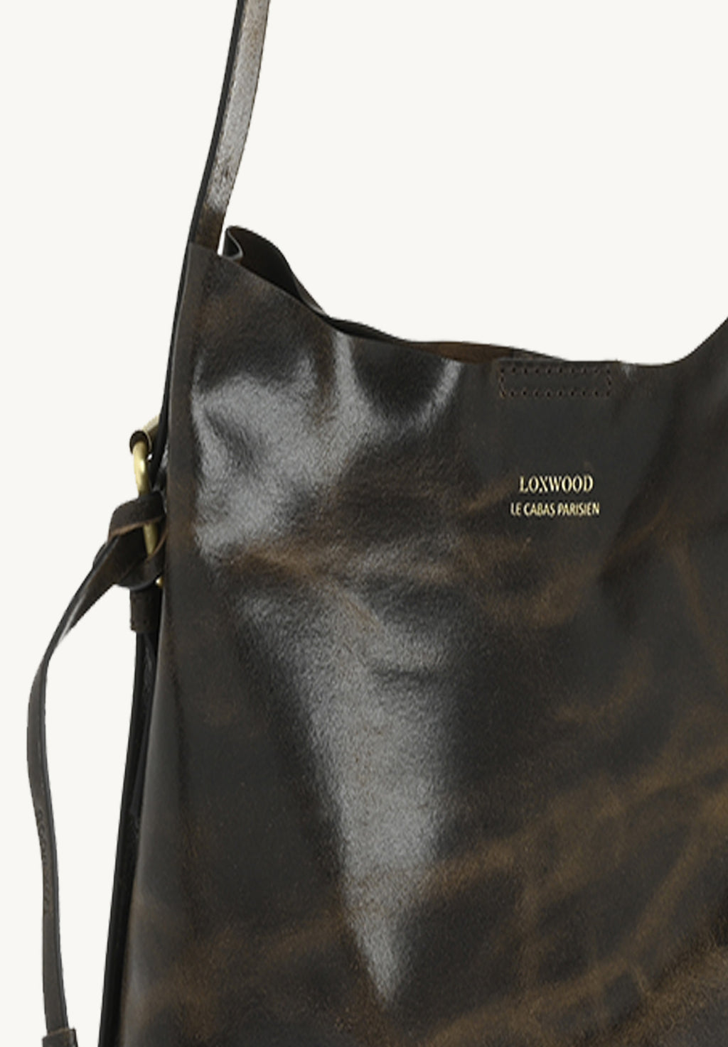 NAYA -  Sac épaule en cuir vintage
