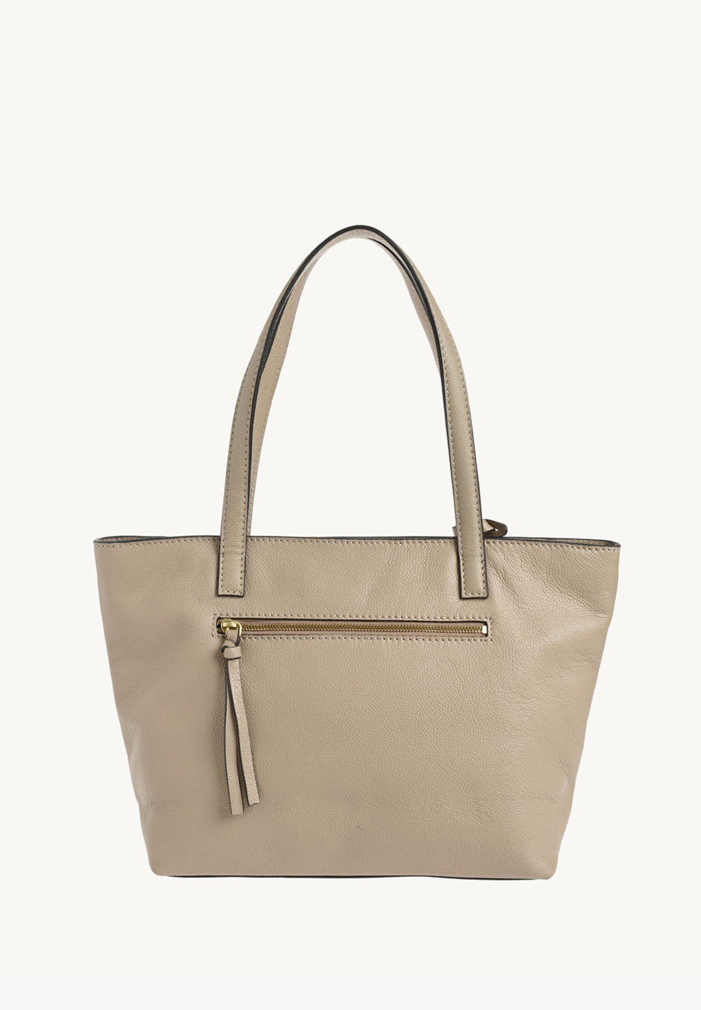 EDEN - Mastic grained leather shoulder bag