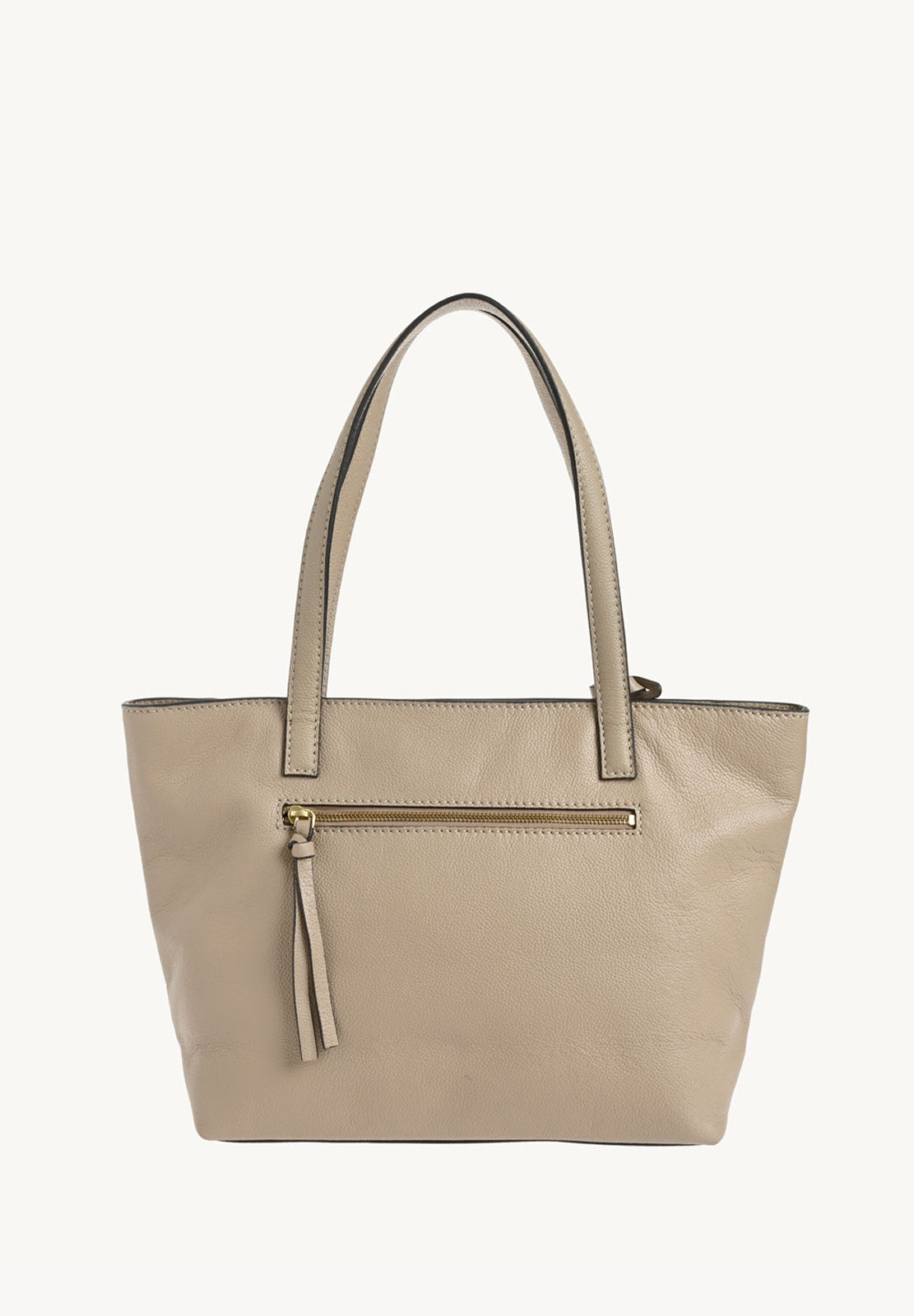 EDEN - Mastic grained leather shoulder bag