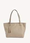 EDEN - Mastic grained leather shoulder bag