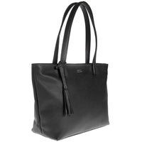 EDEN - Grained leather shoulder handbag