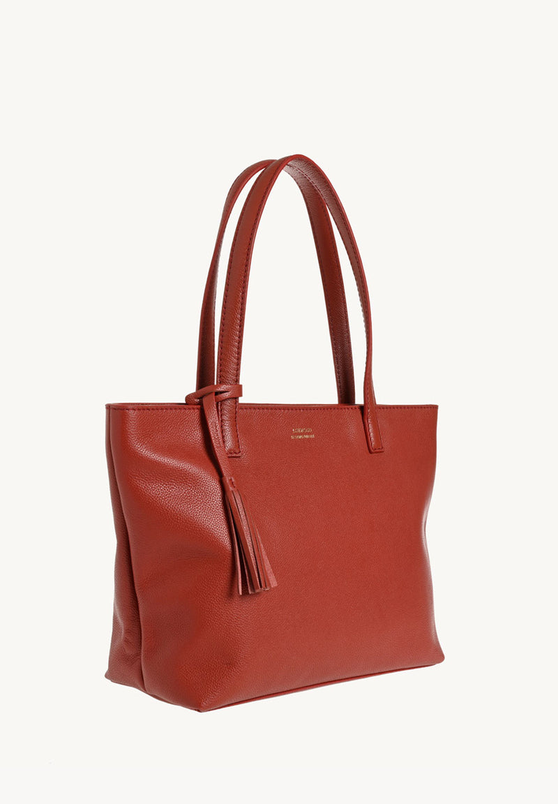 EDEN - Sac à main porté épaule en cuir grainé Opera