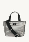 BABY CABAS - Mini zipped nylon tote bag with a down jacket effect