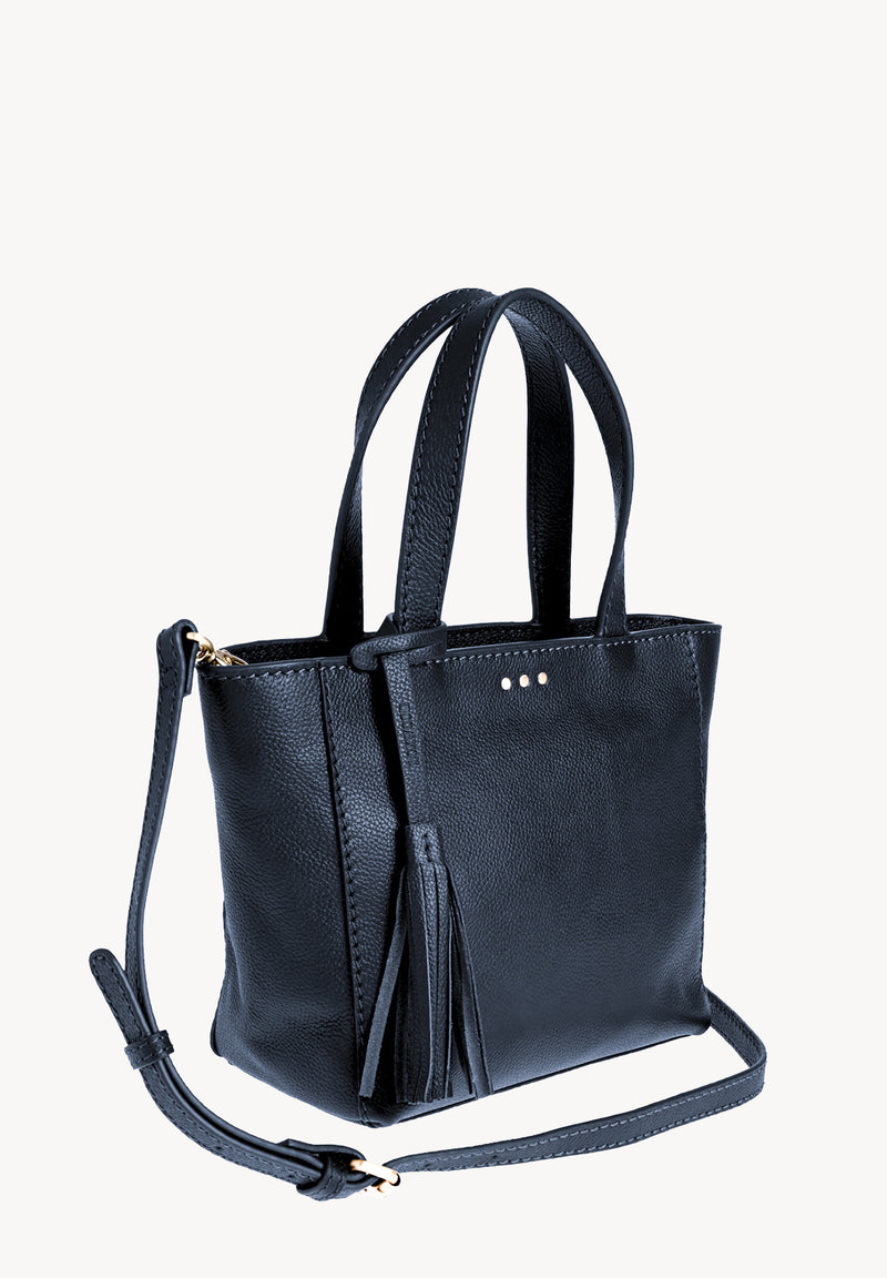 BABY CABAS - Petit crossover en cuir grainé