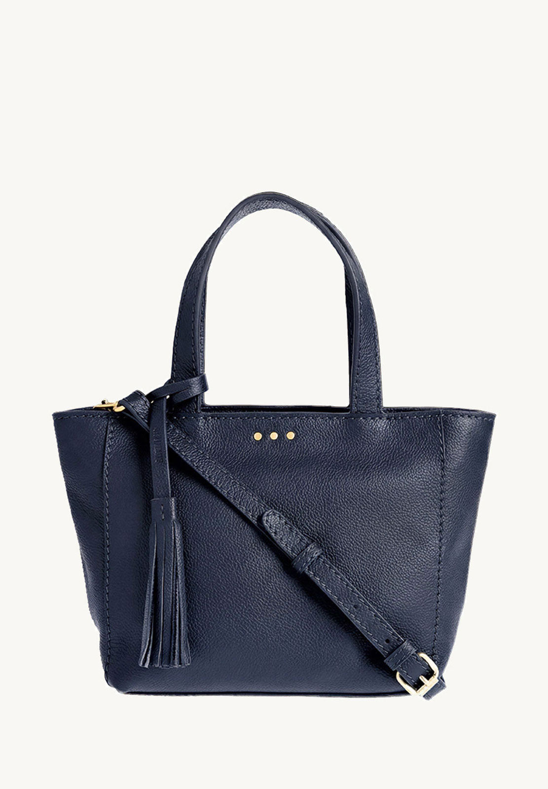 Mini 3 Stud Blue Jean Tote Bag