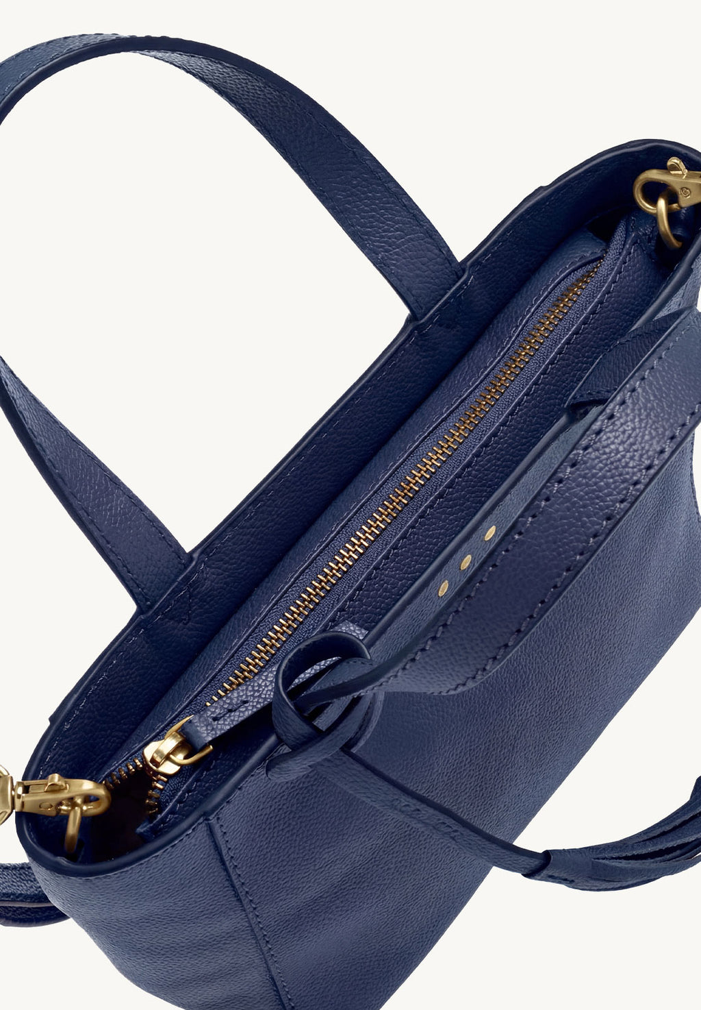 BABY CABAS - Petit crossover en cuir grainé