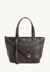 BABY CABAS - Small crossover in Coffee leather