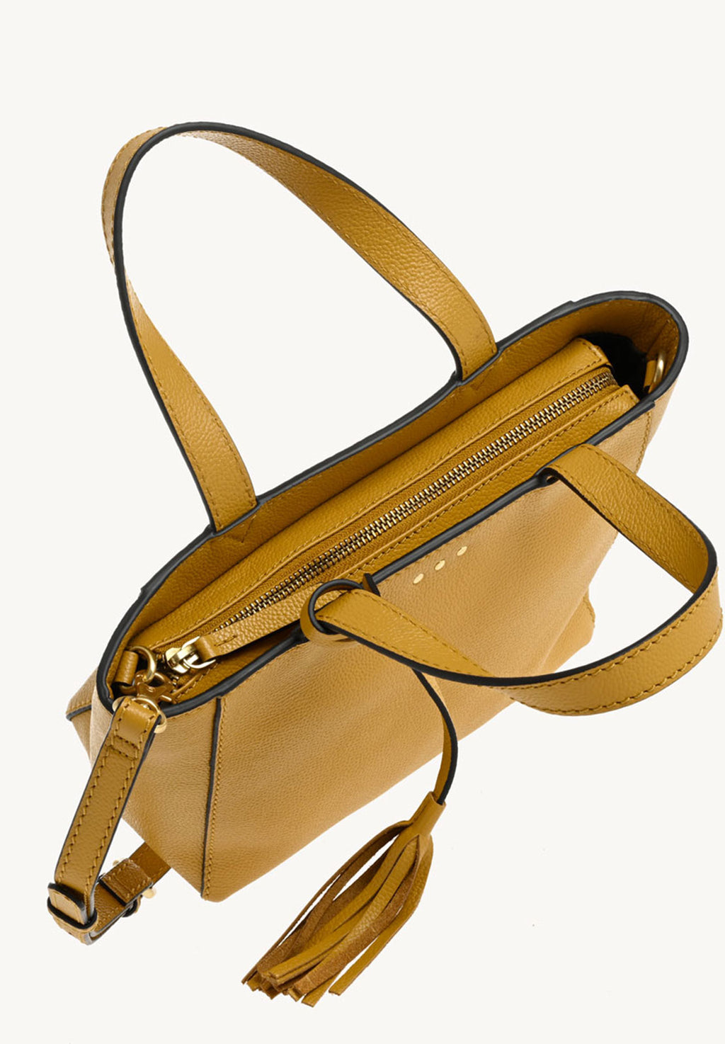 BABY CABAS - Small crossover in grained leather