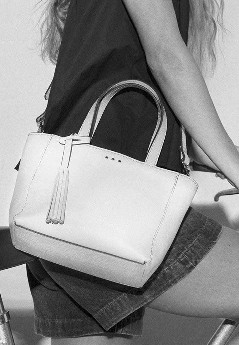 BABY CABAS - Small crossover in grained leather