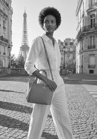 BABY CABAS - Small crossover in grained leather