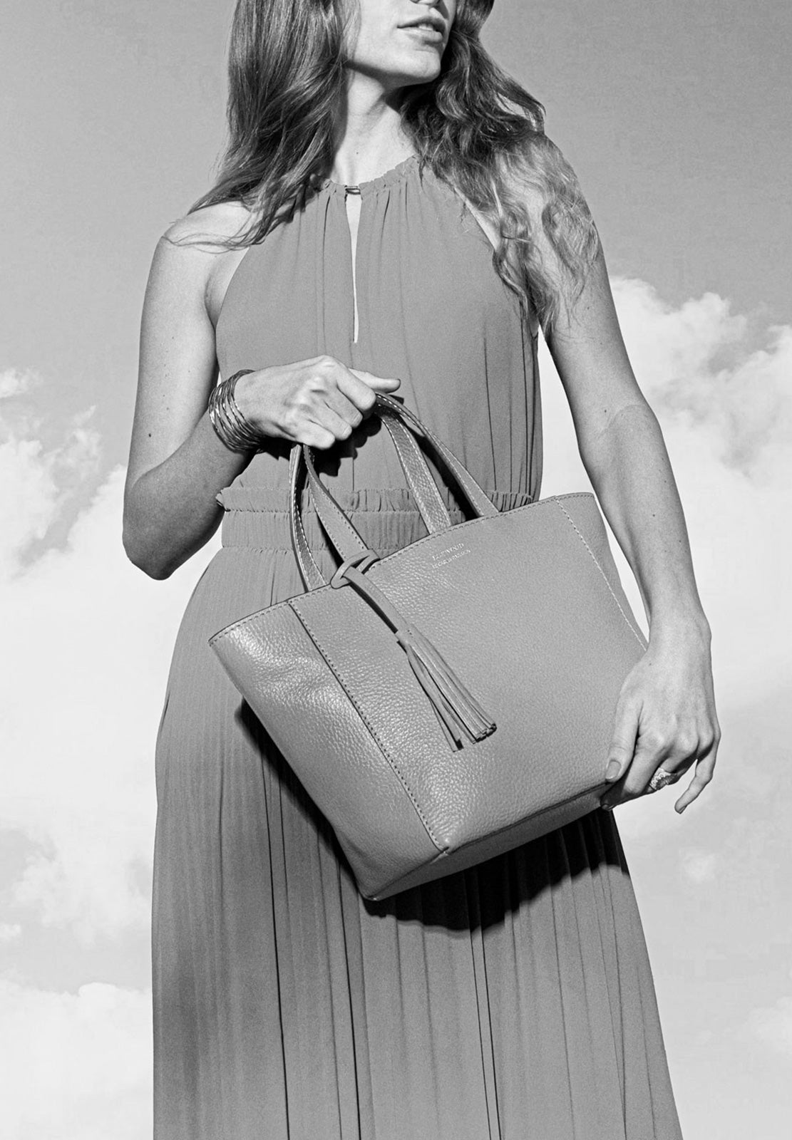 Small PARISIEN tote bag - Grained leather