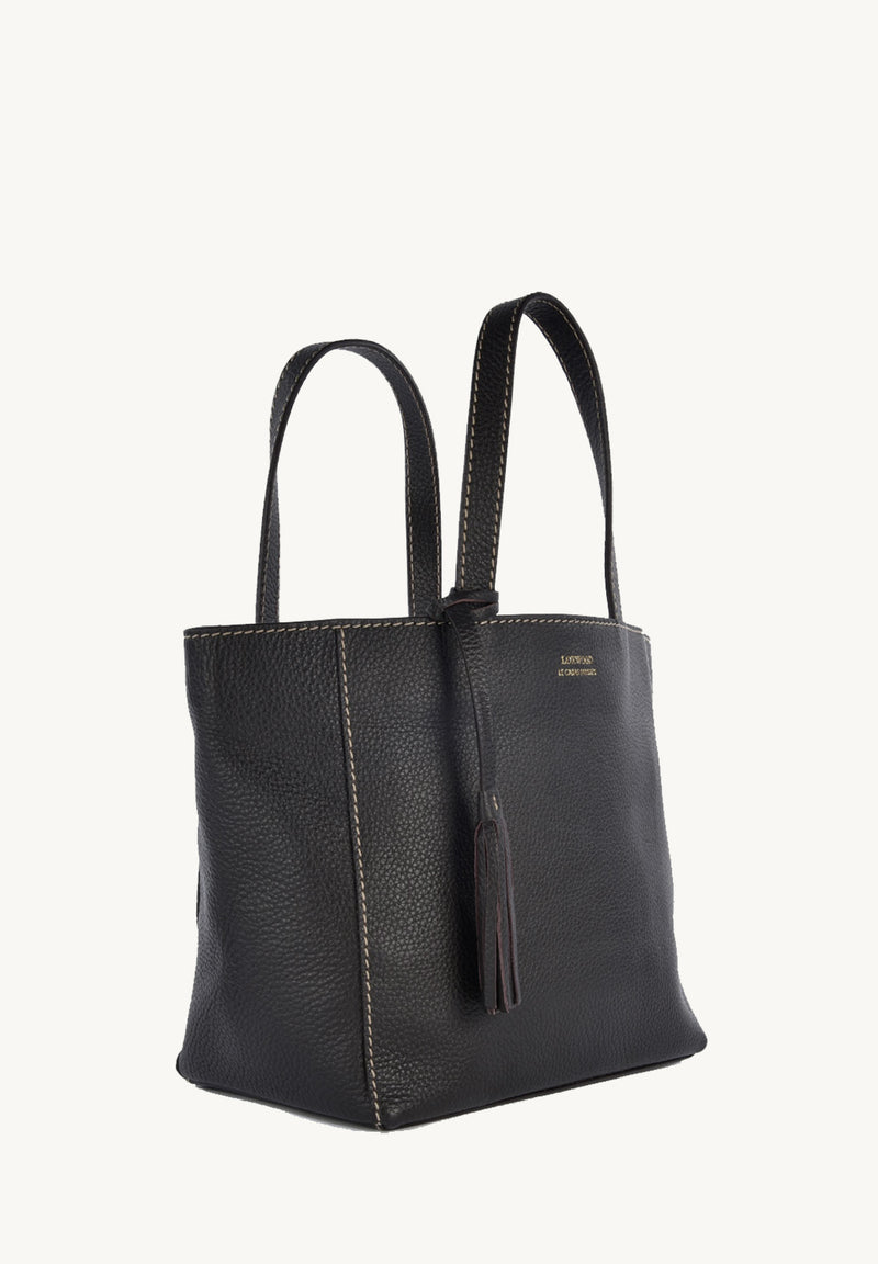Cabas Parisien en cuir grainé