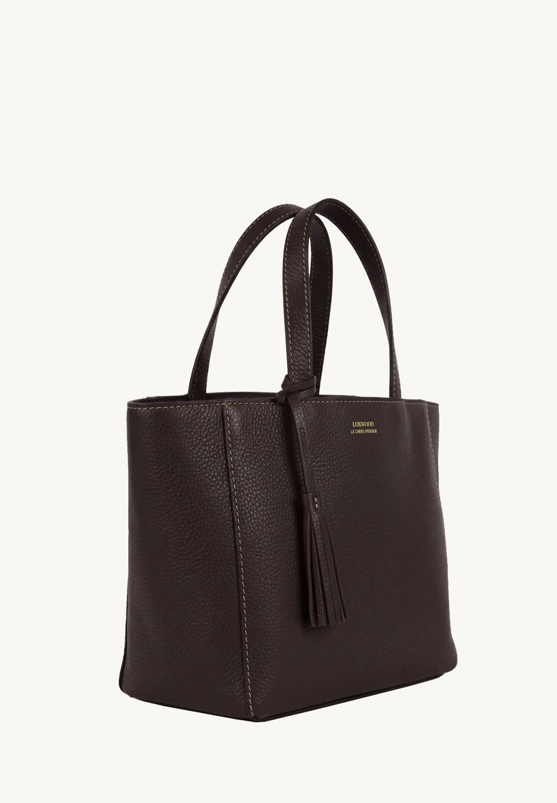 Cabas Parisien en cuir grainé