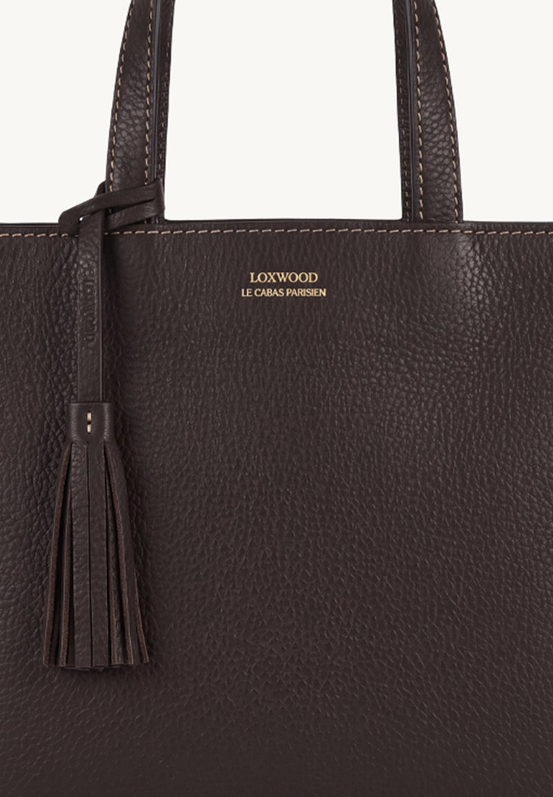Cabas Parisien en cuir grainé