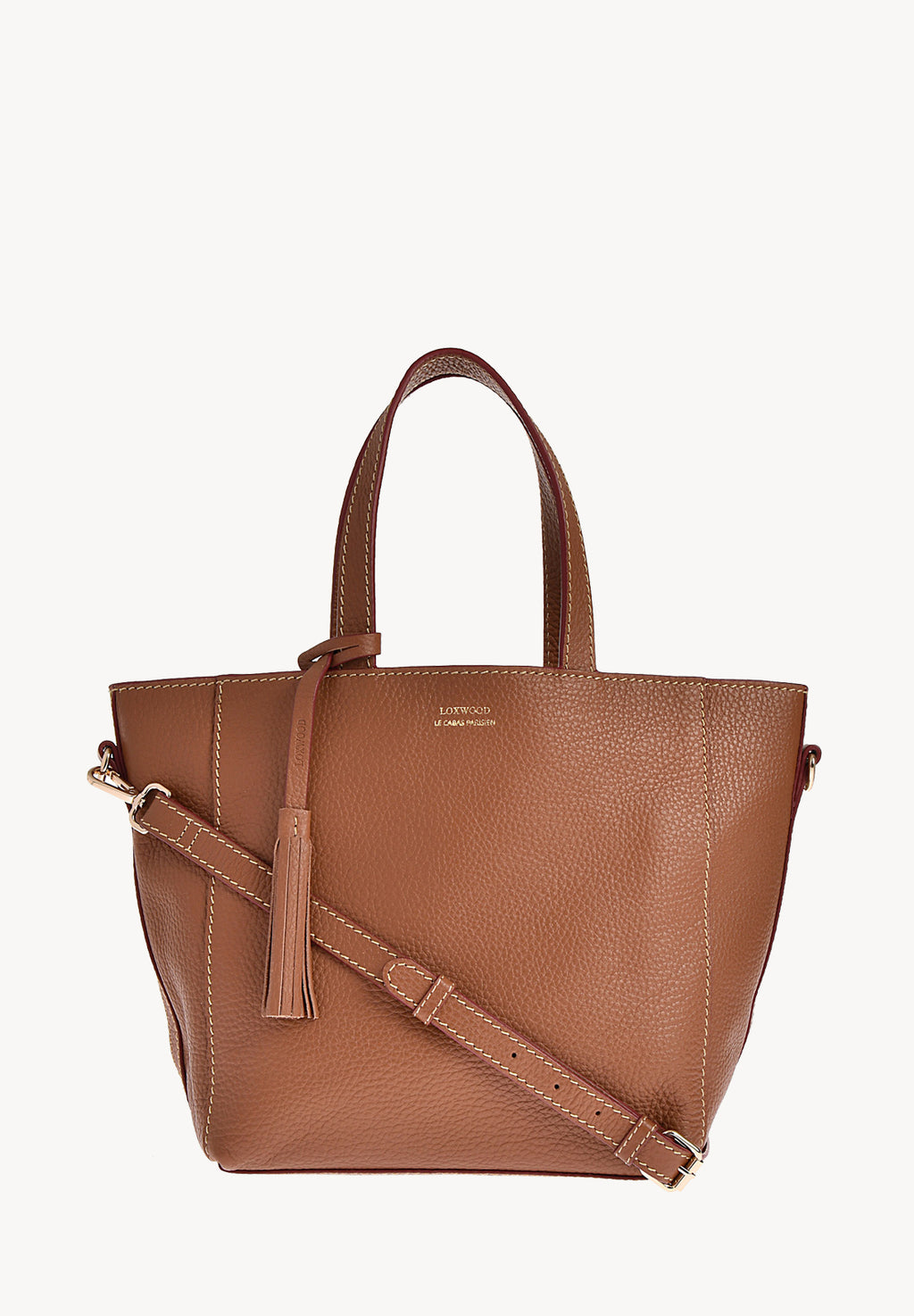 Petit cabas PARISIEN à bandoulière - Cuir grainé