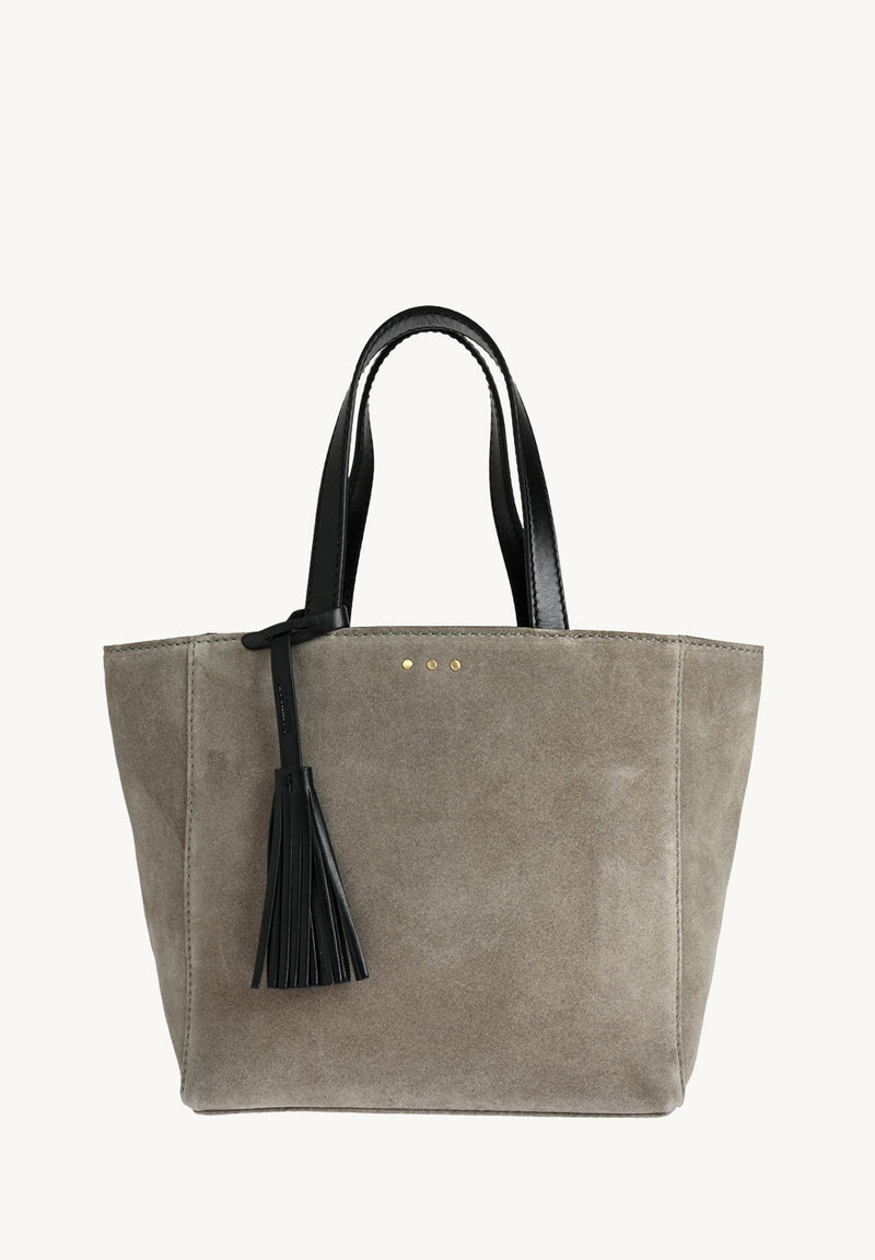 PARISIAN CABAS Small - Suede leather