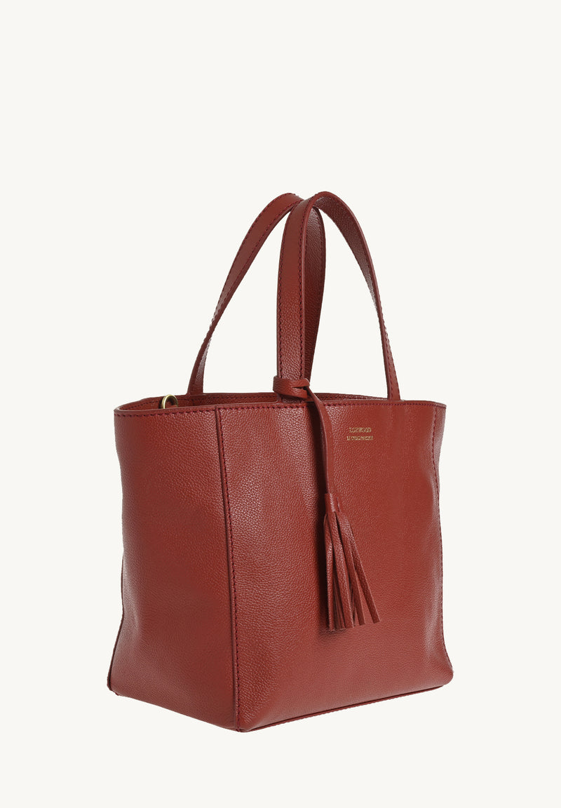Cabas Parisien en cuir grainé