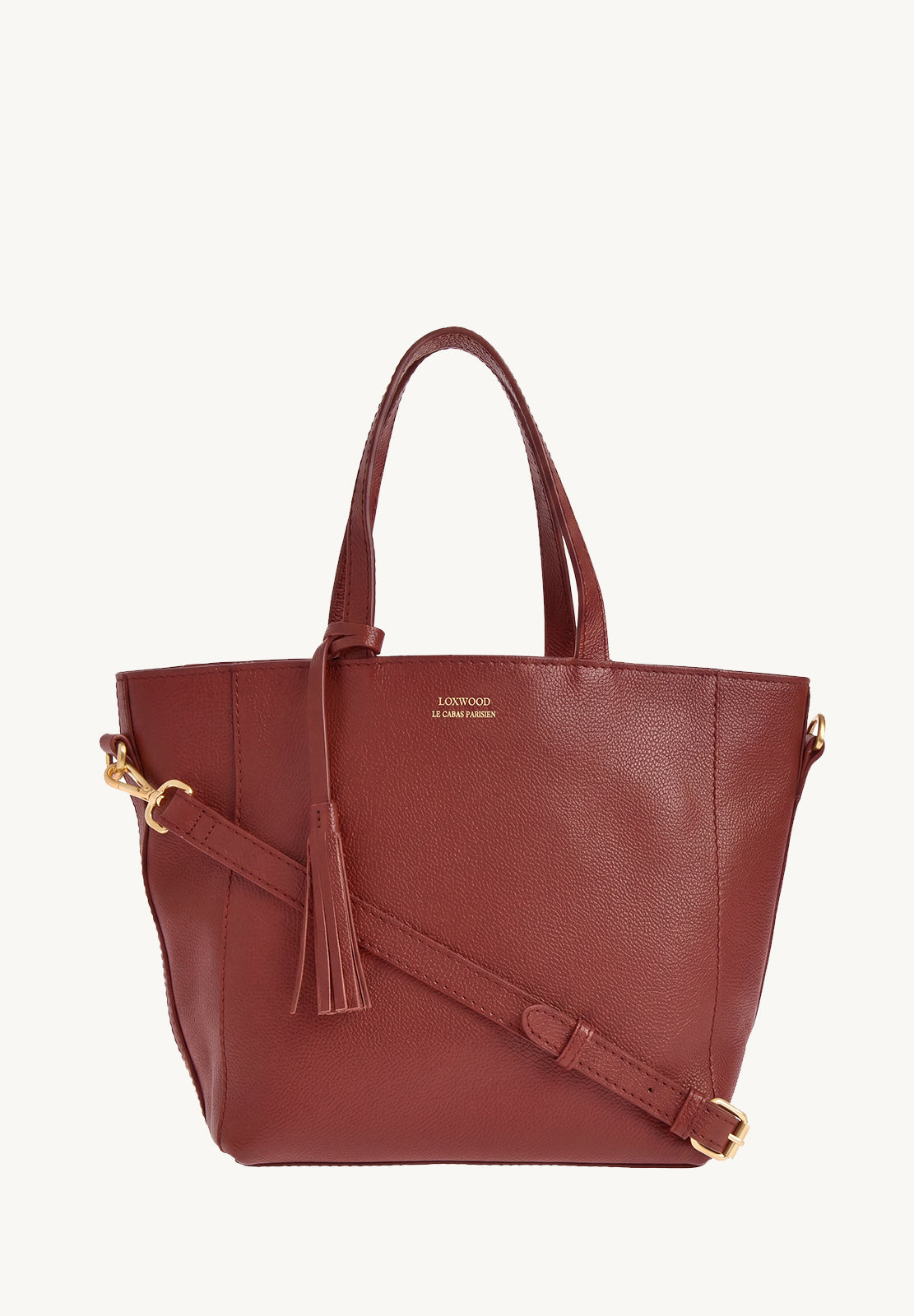 Cabas Parisien à bandoulière - Cuir grainé
