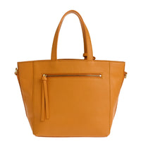 Small PARISIEN tote bag with shoulder strap - Grained leather