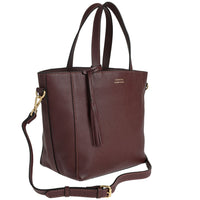 Small PARISIEN tote bag with shoulder strap - Grained leather