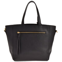 Small PARISIEN tote bag with shoulder strap - Grained leather