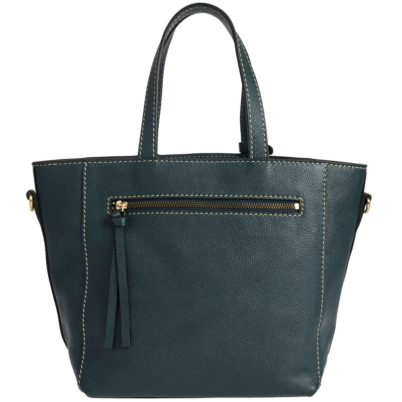 Small PARISIEN tote bag with shoulder strap - Grained leather