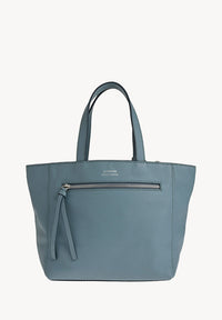 Small Parisian tote bag - Grained leather with perforated L
