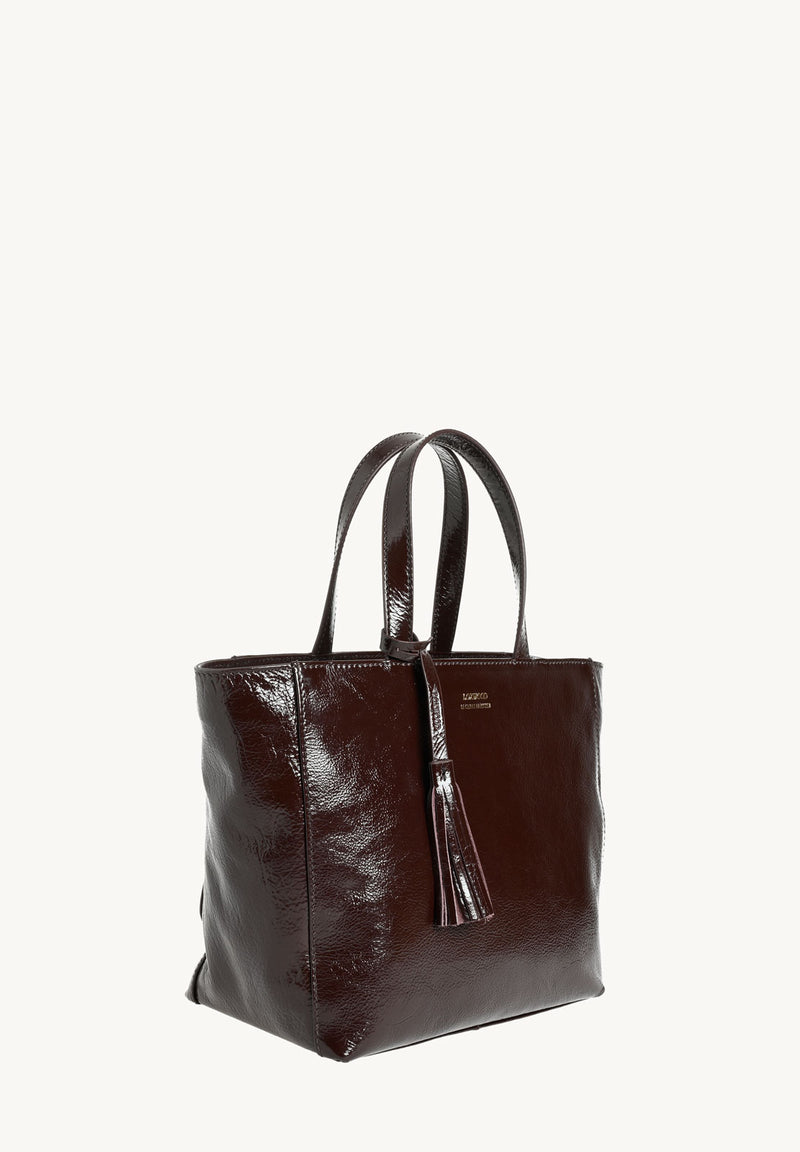 Cabas Parisien en cuir vernis