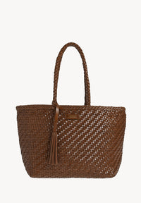 Braided Leather Parisian Tote Bag