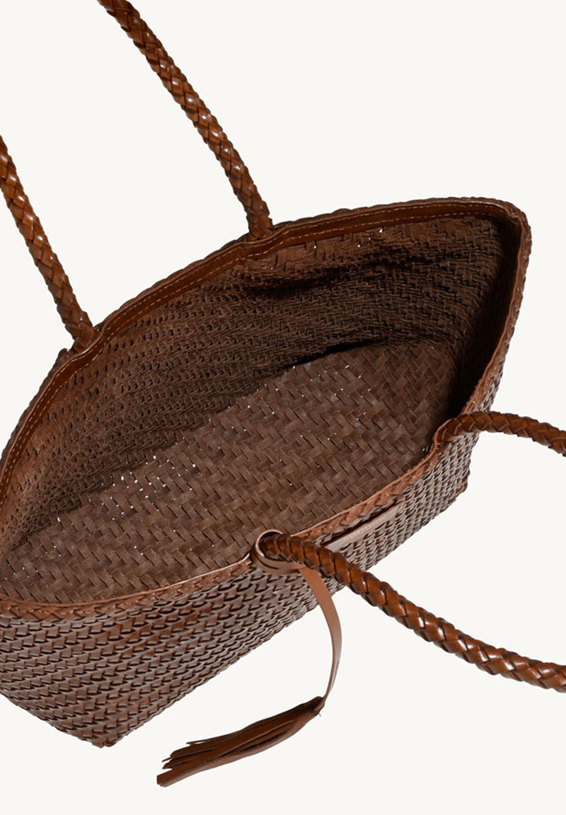 Braided Leather Parisian Tote Bag