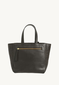 Cabas Parisien en cuir tressé