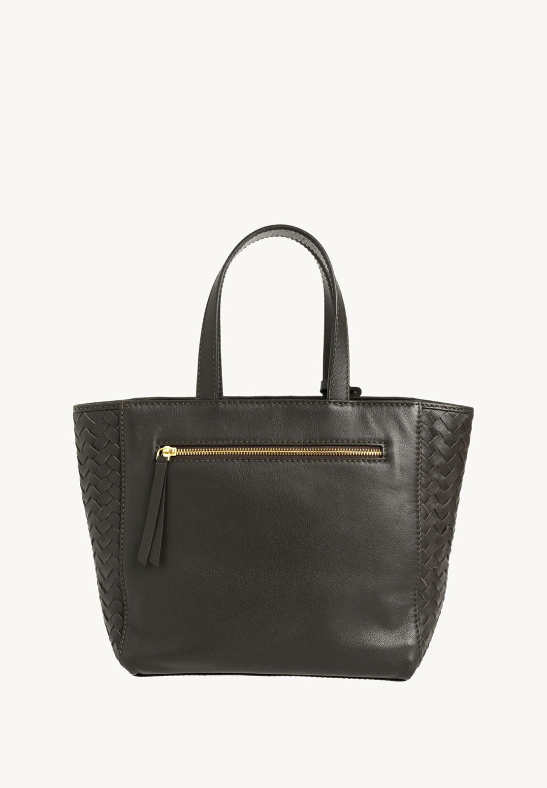 Cabas Parisien en cuir tressé