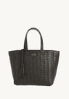 Cabas Parisien en cuir tressé