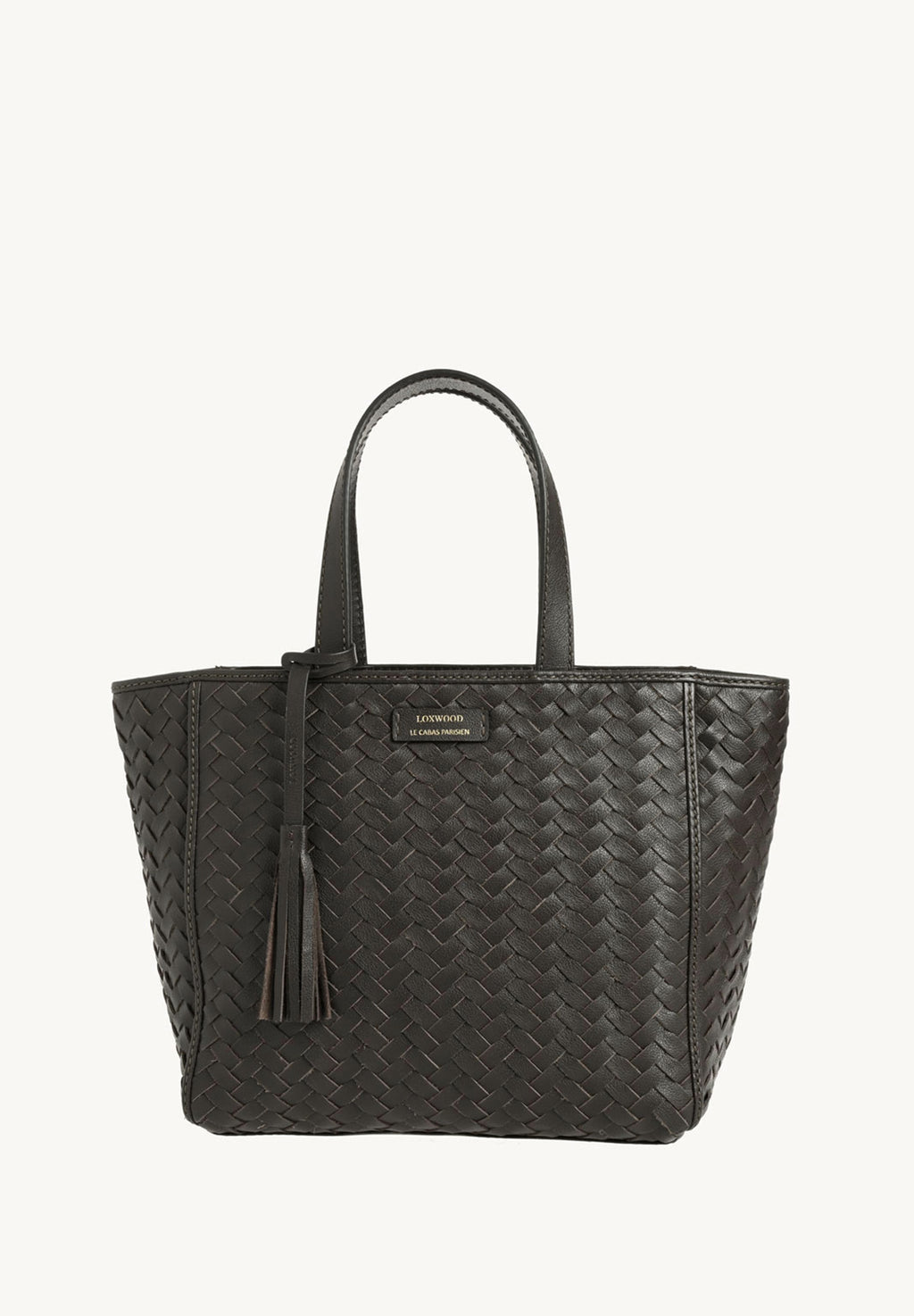 Cabas Parisien en cuir tressé
