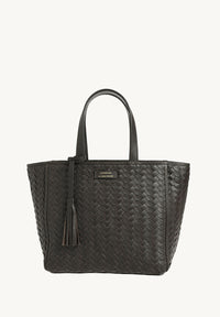 Cabas Parisien en cuir tressé