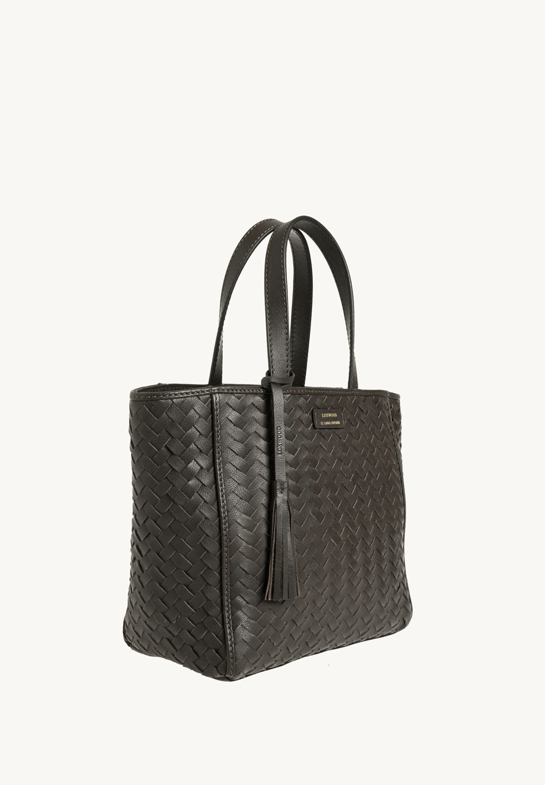 Cabas Parisien en cuir tressé