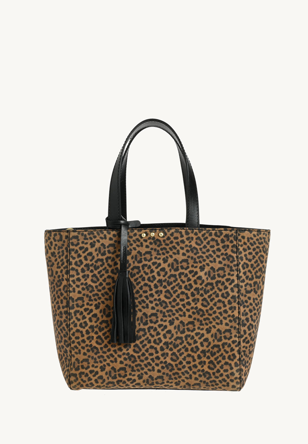 Parisian Tote Bag Suede Leopard